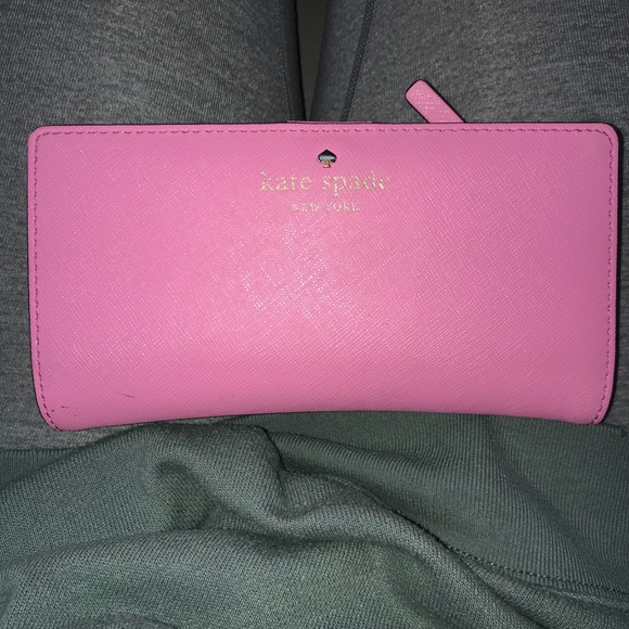 kate spade Handbags - pink kate spade wallet, in great condition!